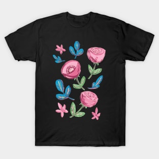 Wild Flowers in gouache T-Shirt